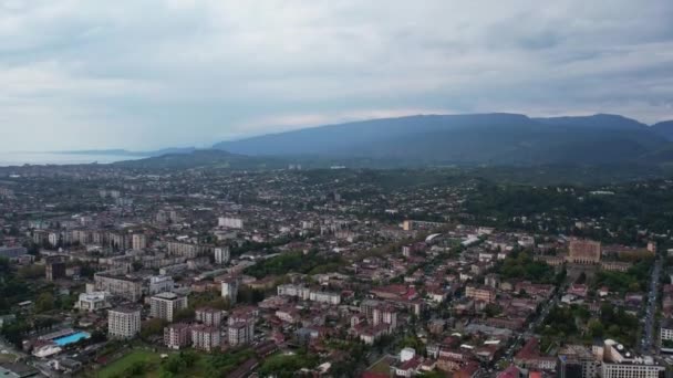 Zdjęcia Dronów Sukhumi City Wysokiej Jakości Materiał — Wideo stockowe