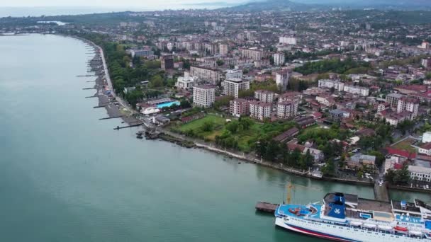 Imagens Drone Cidade Sukhumi Imagens Alta Qualidade — Vídeo de Stock