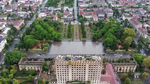 Zdjęcia Dronów Sukhumi City Wysokiej Jakości Materiał — Wideo stockowe