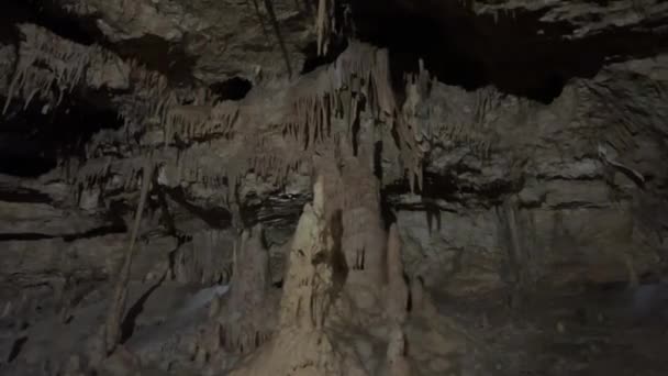 Abhazya Verevkin Athos Snow Krubera Sarma Mağaraları Ndaki Dünyanın Derin — Stok video