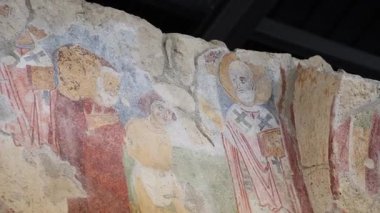 Türkiye 'nin Demre kentindeki Aziz Niklas Ortodoks Kilisesi' nin kalıntıları. Yüksek kalite 4k görüntü