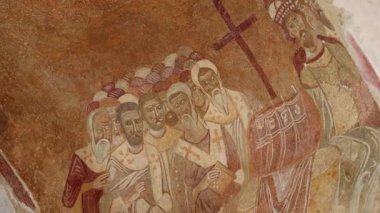 Türkiye 'nin Demre kentindeki Aziz Niklas Ortodoks Kilisesi' nin kalıntıları. Yüksek kalite 4k görüntü