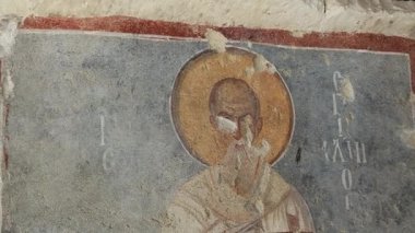 Türkiye 'nin Demre kentindeki Aziz Niklas Ortodoks Kilisesi' nin kalıntıları. Yüksek kalite 4k görüntü