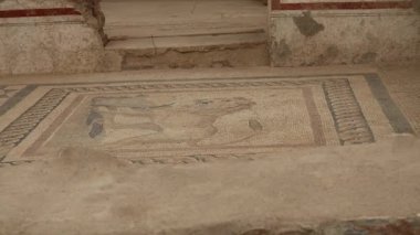 Türkiye 'nin Efes antik kentinde yaşayan varlıklı vatandaşların yaşadığı villalar. Yüksek kalite 4k görüntü