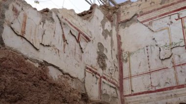 Türkiye 'nin Efes antik kentinde yaşayan varlıklı vatandaşların yaşadığı villalar. Yüksek kalite 4k görüntü