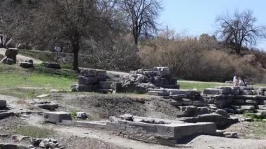 Artemis tapınağının kalıntıları antik dünyanın bir harikasıdır. Yüksek kalite 4k görüntü