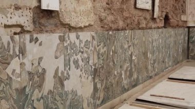 Türkiye 'nin Efes antik kentinde yaşayan varlıklı vatandaşların yaşadığı villalar. Yüksek kalite 4k görüntü