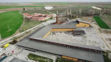 CatalHoyuk, gezegendeki en eski şehirdir. İnsansız hava aracından yakalanmıştır. Yüksek kalite 4k görüntü