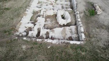 CatalHoyuk, gezegendeki en eski şehirdir. İnsansız hava aracından yakalanmıştır. Yüksek kalite 4k görüntü