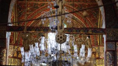 Türkiye 'nin Konya kentindeki Mevlana Müzesi. Yüksek kalite 4k görüntü
