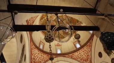 Türkiye 'nin Konya kentindeki Mevlana Müzesi. Yüksek kalite 4k görüntü