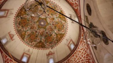 Türkiye 'nin Konya kentindeki Mevlana Müzesi. Yüksek kalite 4k görüntü