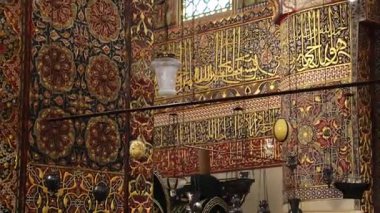 Türkiye 'nin Konya kentindeki Mevlana Müzesi. Yüksek kalite 4k görüntü