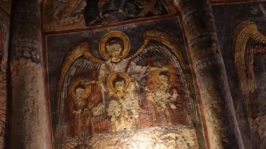 Kapadokya 'daki Antik Mağara Ortodoks Kiliseleri. Yüksek kalite 4k görüntü