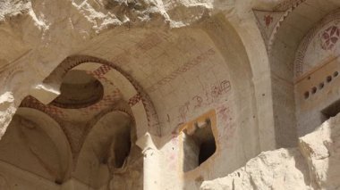 Kapadokya 'daki Antik Mağara Ortodoks Kiliseleri. Yüksek kalite 4k görüntü