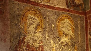 Kapadokya 'daki Antik Mağara Ortodoks Kiliseleri. Yüksek kalite 4k görüntü