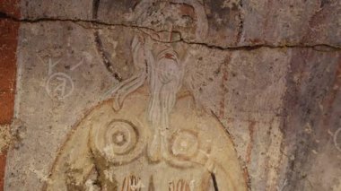 Kapadokya 'daki Antik Mağara Ortodoks Kiliseleri. Yüksek kalite 4k görüntü