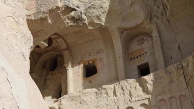 Kapadokya 'daki Antik Mağara Ortodoks Kiliseleri. Yüksek kalite 4k görüntü