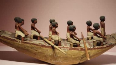 Antik Mısır Hurghada Müzesi 'nde sergiler. Yüksek kalite 4k görüntü