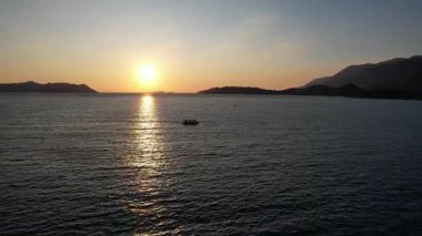 Kas City kış uçağı saldırısı. Yüksek kalite 4k görüntü