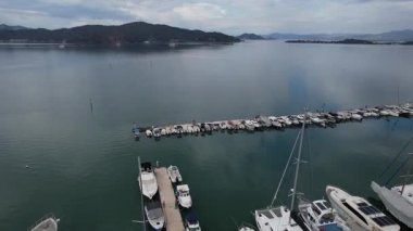 Fethiye şehrinin insansız hava aracı görüntüleri. Yüksek kalite 4k görüntü