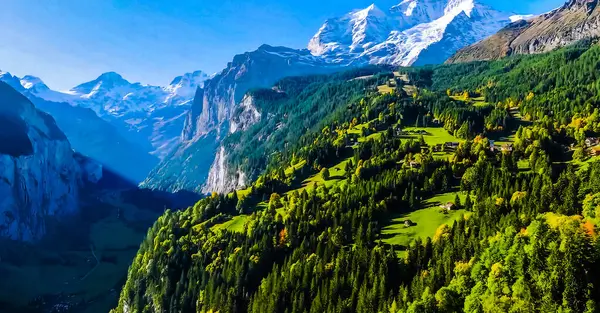 Piękny Krajobraz Gór — Zdjęcie stockowe