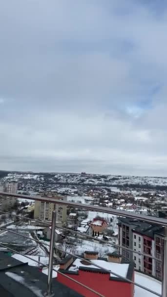 Vista Della Città Ucraina — Video Stock