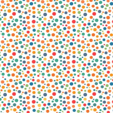 Renkli arka plan, renkli vektör dokusu 3D noktalar. Damlalı soyut illüstrasyon. Web sayfası, tekstil, duvar kağıdı, afiş, poster, kart deseni. Sıçrama efekti pankartı.