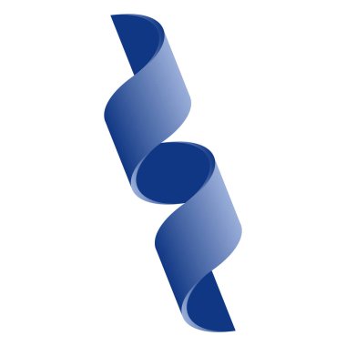 Beyaz arkaplanda mavi şerit var. Vektör çizimi. Tasarımına hazırım. Tebrik kartı, tatil, hediye.