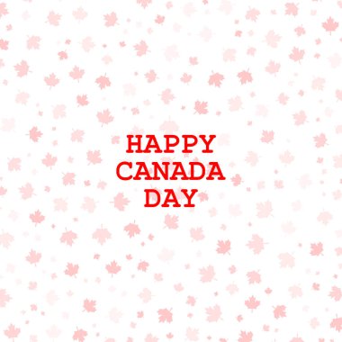 Kanada Günü şablonu. Arkaplan, pankart, pankart, kart, poster tasarımı için kullan. Kanada 'nın bağımsızlık gününü kutluyoruz.