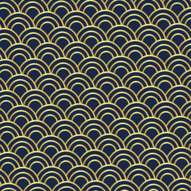 Altın gradyan yarı dairesel kalıp, vektör. Donanma mavi arka plan tasarımı. Çince, Japonca, Korece. Ay ve Sonbahar Festivali.