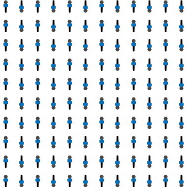 Mikrofon dikişsiz desen, vektör çizimi. Beyaz arka planda mikrofon deseni var. Gazeteci, hediye, tekstil, kağıt kaplama arka planı.