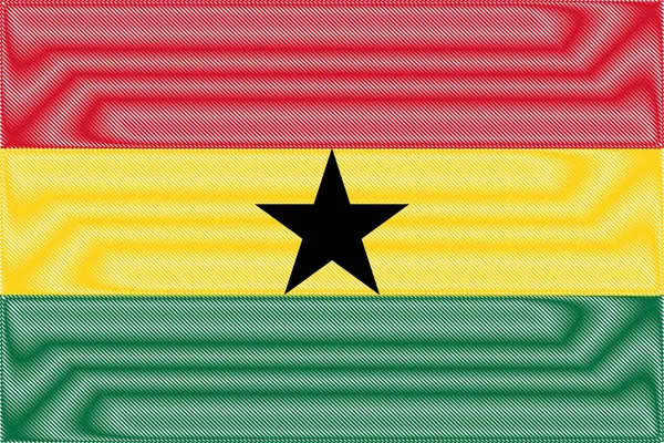 Gana Bağımsızlık Günü 6 Mart. Scribble biçimi Gana bayrak vektör arkaplanı. Poster, kart, pankart.