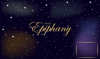 Epifani Günü illüstrasyon vektör geçmişiniz kutlu olsun. Üç papaz günü. Üç Bilge Adam. Tebrik kartları, pankartlar ve arkaplanlar için kullanılabilir.