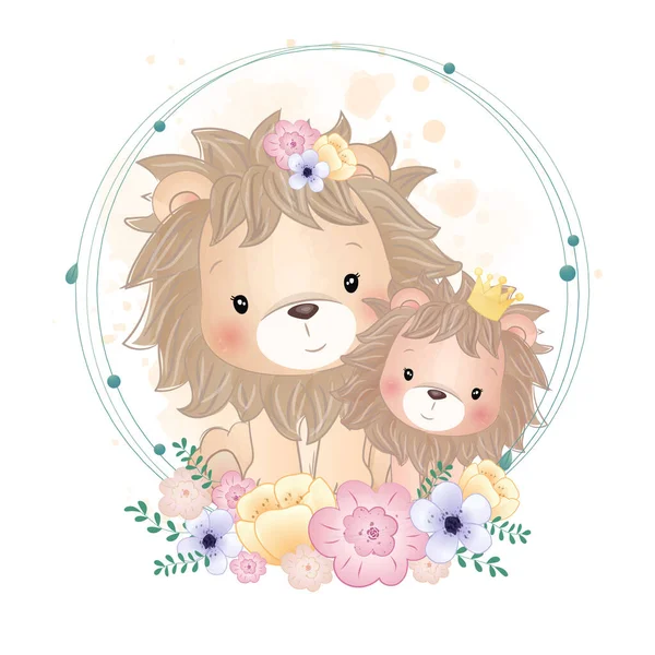 Cute Little Animals Boho Fox Bear — Stock Vector