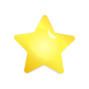 3d altın yıldız vektörü 