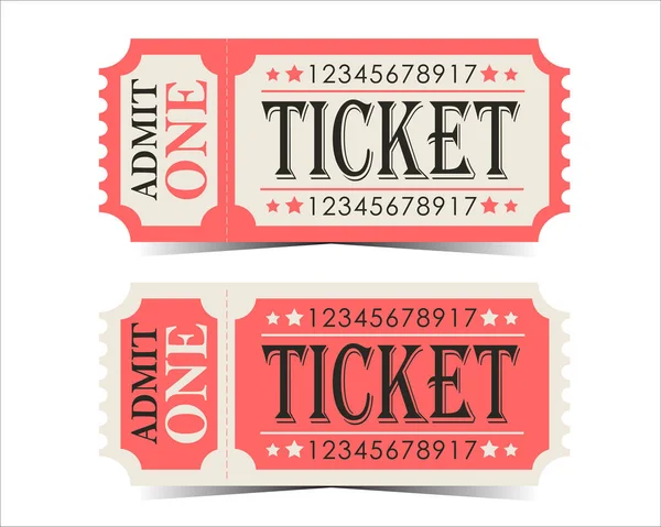 Bilet vektörü. Eski tarz sinemada.