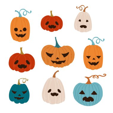 Cadılar Bayramı partisi vektör elemanları kalıpları