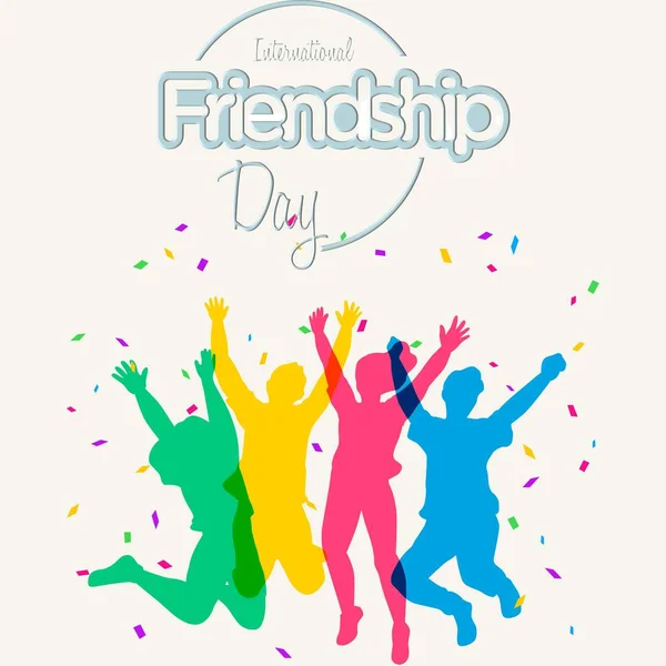 Fröhlicher Schwuler Tag Banner Glücklicher Tag Der Freundschaft Wunsch Karte — Stockfoto