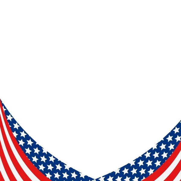 Usa Flag Independence Day Vector Illustration — 图库照片