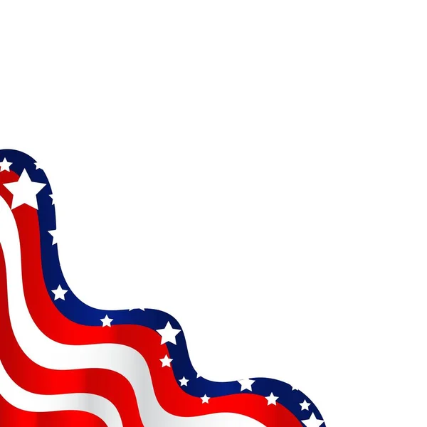 Bendera Usa Latar Belakang Putih Desain Bendera Amerika Latar Belakang — Stok Foto