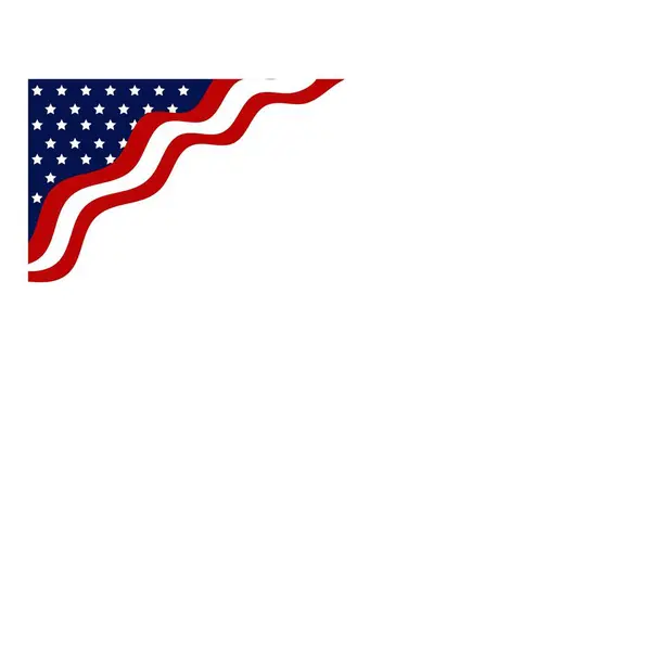 Eua Bandeira Ilustração Vetorial — Fotografia de Stock