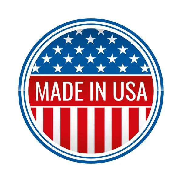usa flag made in usa, Made in USA in round style. American flag.