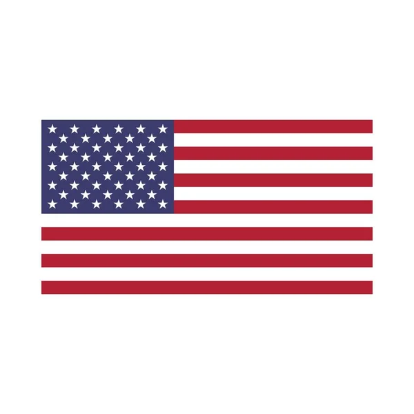 アメリカンフラッグアイコンベクターイラストグラフィックデザイン 白いバックグラウンドのナショナルバナーで孤立したアメリカの国旗 アメリカ独立記念日 ラウンドシェイプベクター アメリカ国旗のイラスト — ストック写真