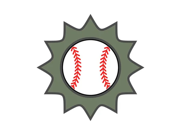 Effetto Boom Con Baseball All Interno — Vettoriale Stock