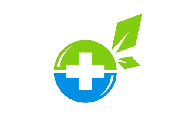 Gyógyszer Zöld Levelű Gyógyszer — Stock Vector