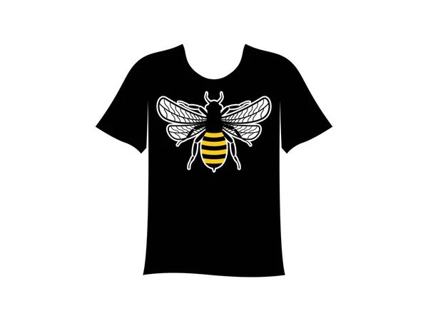 Black Shirt Bee Vector Graphics