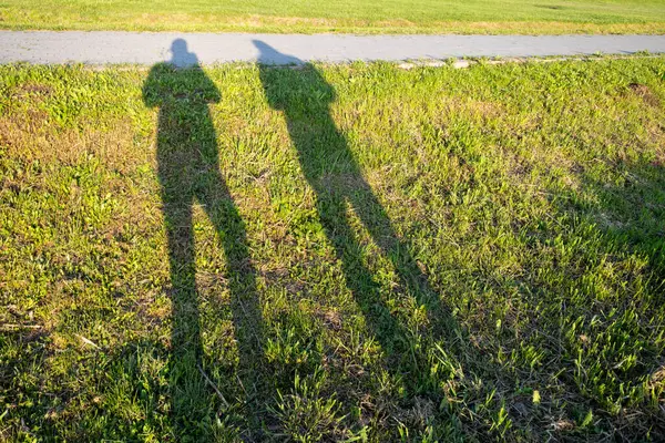 erkek ve kadın çimenlerin üzerinde