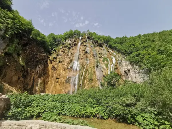 Ormanda güzel bir şelale