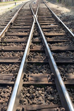 Hollanda 'da demiryolu.